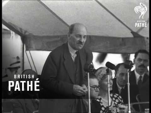 Attlee Speaks At Labour Rally: Taunton (1950)