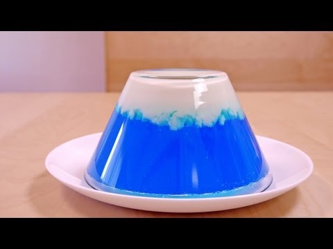 祝 世界遺産登録 富士山ゼリー Mt. Fuji Jelly Recipe