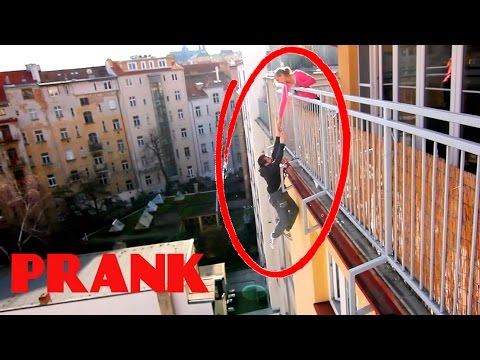 Falling From Balcony PRANK