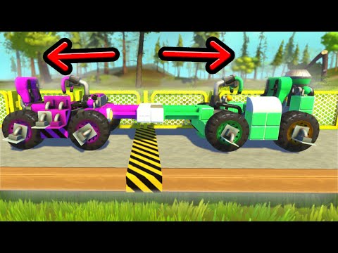 TUG OF WAR BATTLE! (Scrap Mechanic)