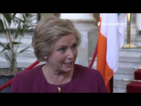 Justice Minister Frances Fitzgerald Doorstep