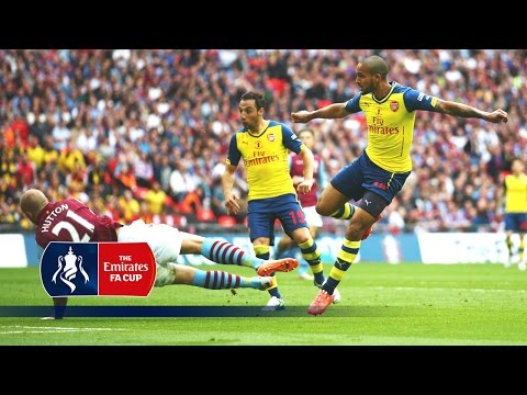 Arsenal 4-0 Aston Villa  - 2015 FA Cup Final | Goals & Highlights