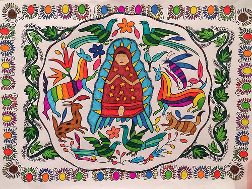 Coloring la Virgencita