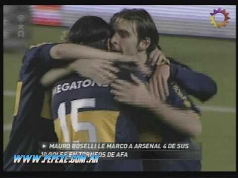 (Clausura 2008) Boca 3-0 Arsenal || gol Mauro Boselli de chilena