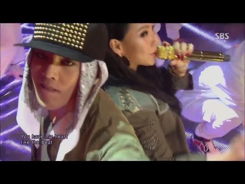 G-DRAGON_0929_SBS Inkigayo_R.O.D(Feat. CL) + 삐딱하게_No.1 of the week