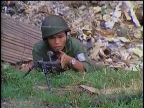 ARVN Airborne Repell Vietcong Attack, Saigon, South Vietnam (1968)