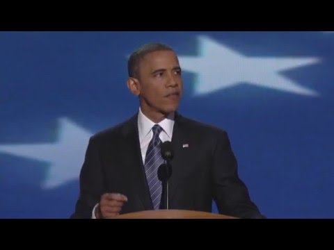 President Barack Obama at the 2012 Democratic National Convention