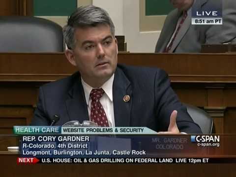 Rep. Cory Gardner Questions Security of Obamacare Website