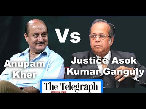 Supreme Court Justice Asok Ganguly vs Anupam Kher | The Telegraph National Debate 2016