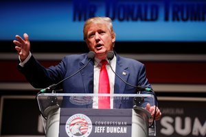 Donald Trump Sr. at Citizens United Freedom Summit in Greenville South Carolina