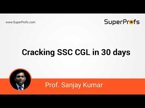 Cracking SSC CGL in 30 days