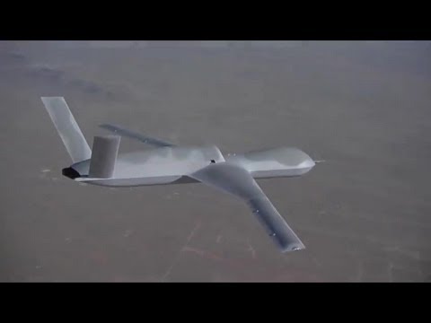 General Atomics Aeronautical - Predator C Avenger UAS Combat Simulation [480p]