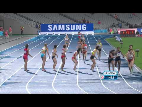 Athletics Women's 4 X 400M Final (Games Record) | 17th Asian Games Incheon 2014: Day 13