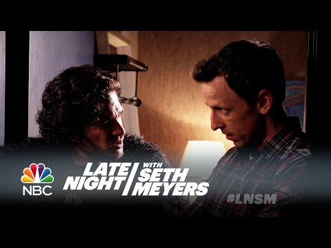 Seth Brings Jon Snow to a Dinner Party - Late Night with Seth Meyers