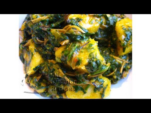 Nigerian Yam & Vegetable with Ukpaka