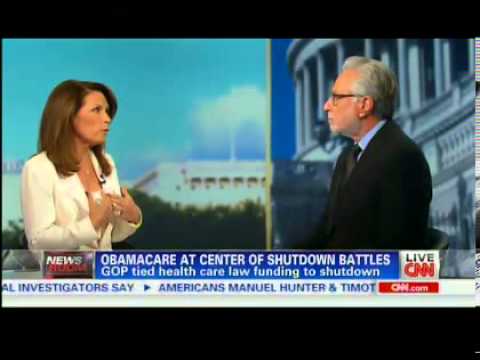 HEATED: CNN Wolf Blitzer Goes After Michele Bachmann Over ObamaCare