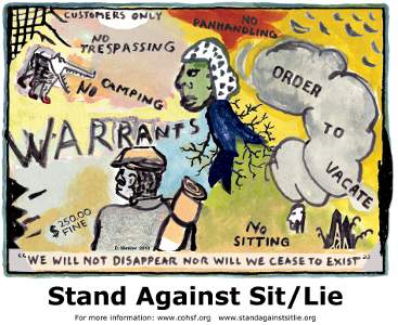 Stand Against Sit/Lie