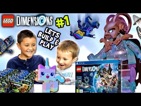 Lets Build & Play LEGO Dimensions #1:  Starter Pack Timelapse & Gollum (LORD VORTECH Introduction)