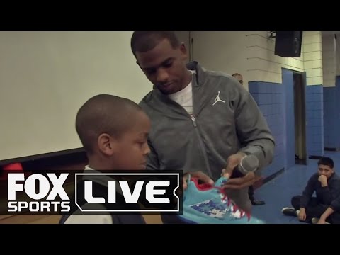 Chris Paul Surprises Kid with Custom CP3's