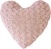 Couleur Montagne 3006845 Coussin Décor Coeur - Fourrure - Rose