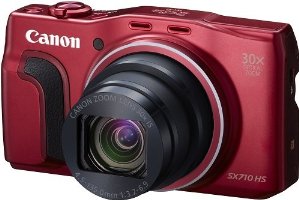 Canon PowerShot SX710 HS Appareil photo numérique Compact 20,3 Mpix Écran LCD 3" Zoom Optique 30X - Rouge