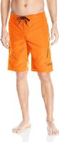 Calvin Klein Men's Microfiber Contrast E-Board Short, Sun Orange, X-Large