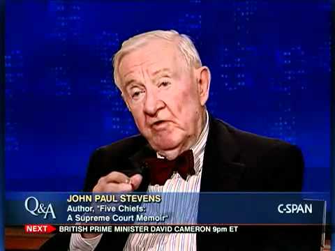 Fmr. Justice John Paul Stevens, Author, "Five Chiefs: A Supreme Court Memoir"