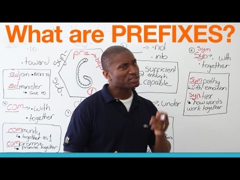 Learn English - What are prefixes?