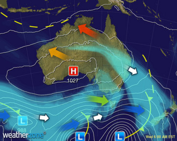 Todays Synoptic weather chart