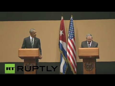 LIVE : Barack Obama visit in Cuba: joint statement with Cuban President Raúl Castro