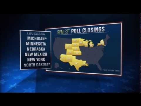 Presidential Election 2012 Highlights - Projected State Wins