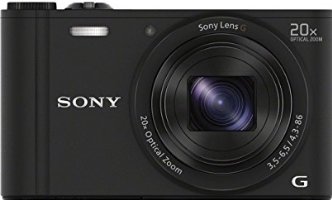 Sony DSC-WX350 Digitalkamera (18 Megapixel, 20-fach opt. Zoom, 7,5 cm (3 Zoll) LCD-Display, NFC, WiFi) schwarz