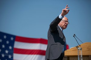 Democratic presidential candidate Bernie Sanders made a campaign stop in Rapid City, S.D., on Thursday, May 12, 2016 in his run for the Democratic presidential nomination.