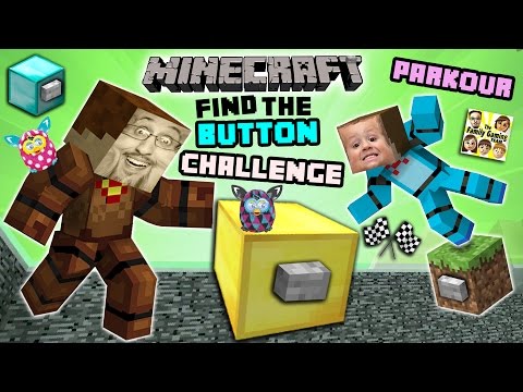 Minecraft FIND the BUTTON CHALLENGE!  Duddy & Chase Race, Cheat, Fight & Parkour! (FGTEEV Battle)