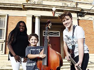 Young musicians at the Mordi Masonic Hall