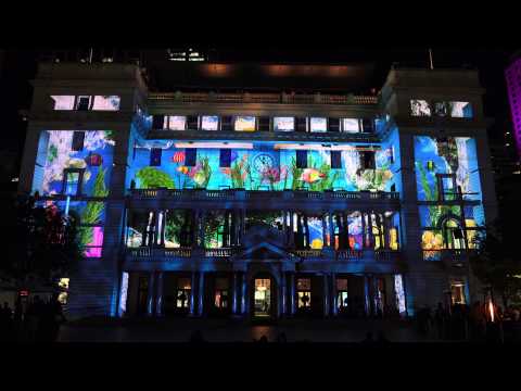 Sydney Vivid 2015 -  Customs House Display - 4K