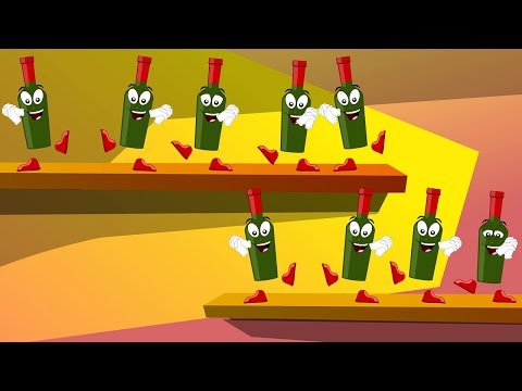 Ten Green Bottles Hanging On The Wall Song And Lyrics - Nursery Rhymes For Children