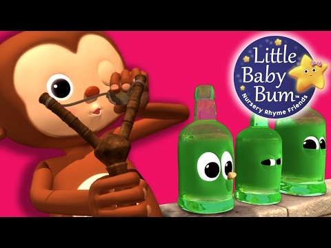 Ten Green Bottles | Nursery Rhymes | By LittleBabyBum