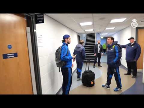 What did Gareth Bale find so funny at the Etihad Stadium?