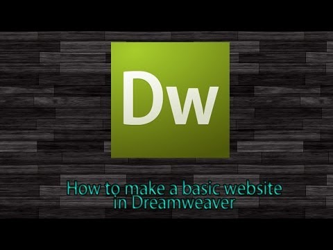 How to make a basic website in Dreamweaver