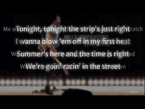 Bruce Springsteen - Racing in the Street (Live 1975-85) With Lyrics