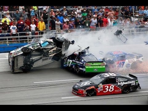 Nascar - 2016 - Talladega - Crash Compilation (Original Sound - No Music)