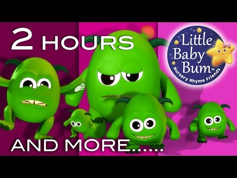 Five Little Monsters | And More Nursery Rhymes | From LittleBabyBum