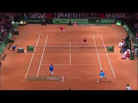 Davis Cup 2014  Federer / Wawrinka Vs Benneteau / Gasquet