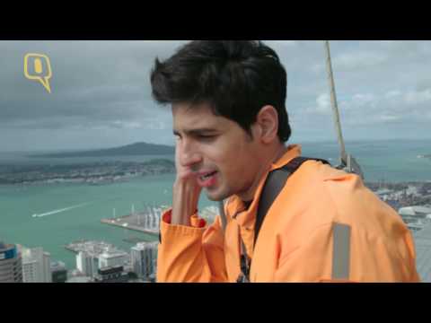 Sidharth Malhotra does the sky-walk in Auckland, New Zealand