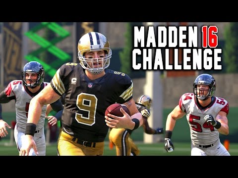 Kick Returning With Quarterbacks - Drew Brees Edition! - Madden 16 NFL Challenge