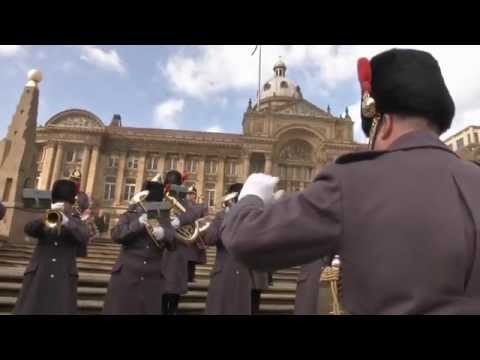 British Army musicians flash mob: "All Together Now" in Victoria Square, Birmingham, 5 Nov 2014