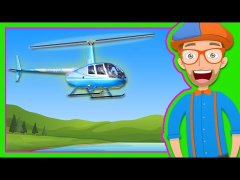 Helicopters for Children | Blippi Explore a Helicopter