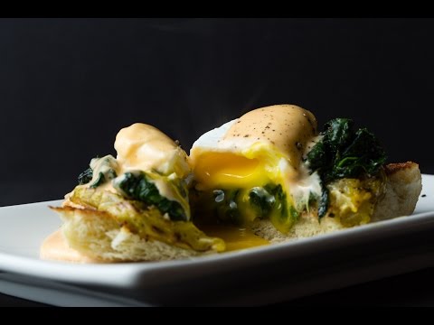 Vegetable Benedict with Sriracha Hollandaise