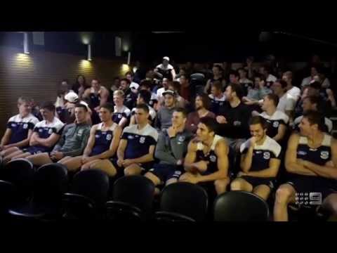 Hughesy sprays the Geelong Cats